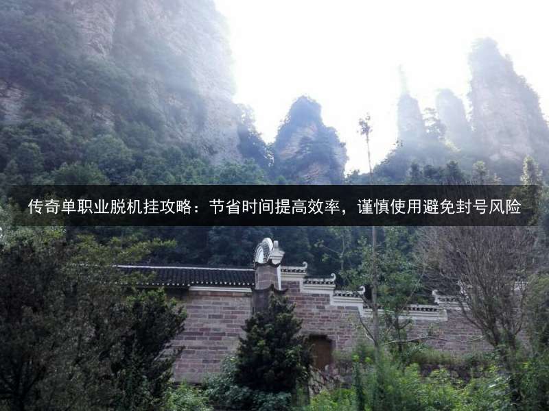传奇单职业脱机挂攻略：节省时间提高效率，谨慎使用避免封号风险